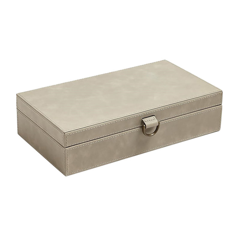 Global Views Marble Leather D Ring Box