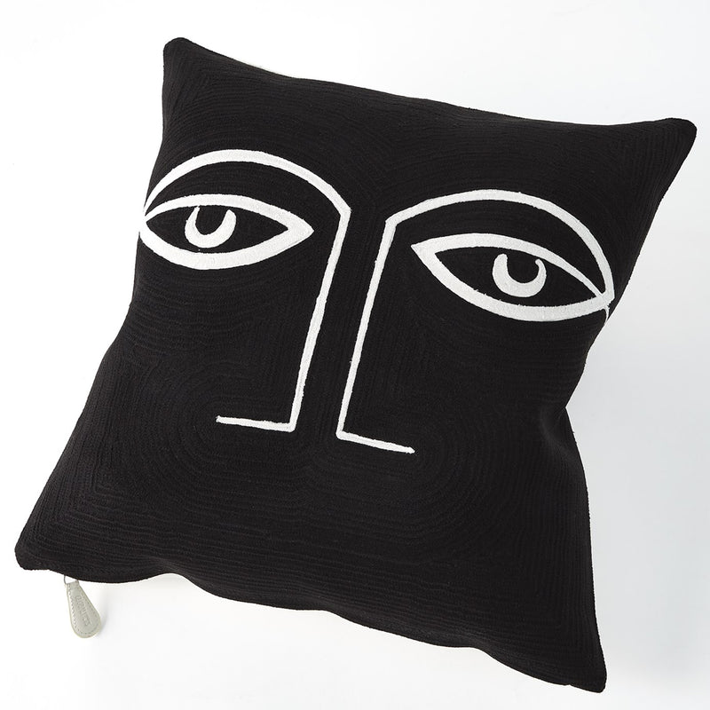 Global Views Two Eye Throw Pillow