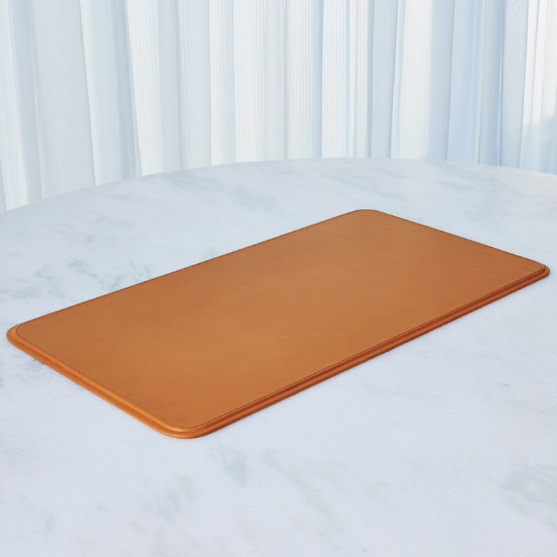 Global Views Radius Edge Leather Desk Blotter