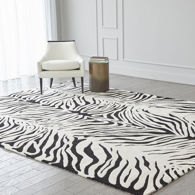 Global Views Zebra Wool Rug