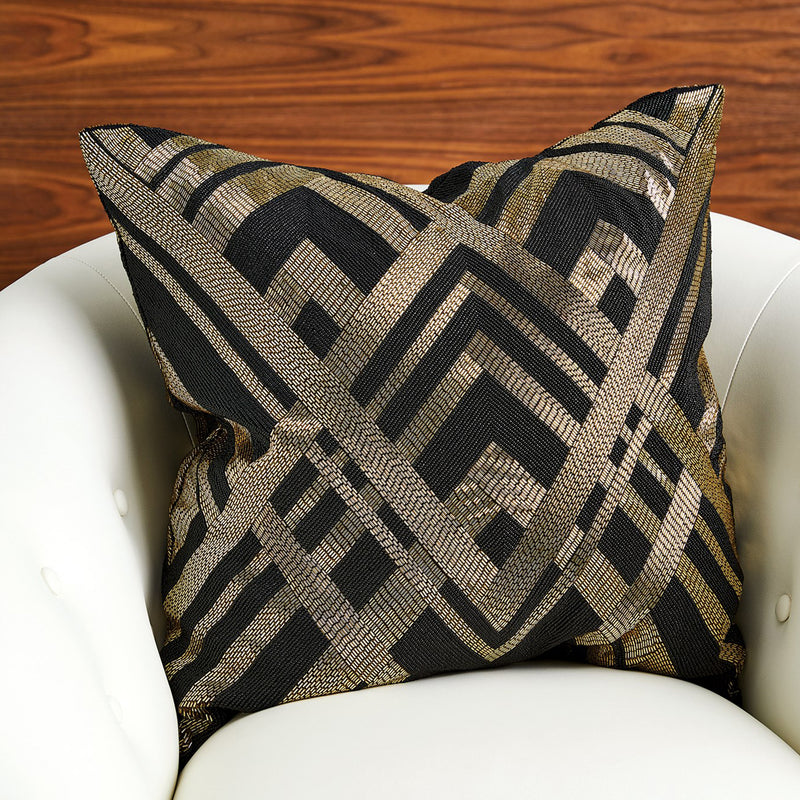 Global Views Woven Line Throw Pillow