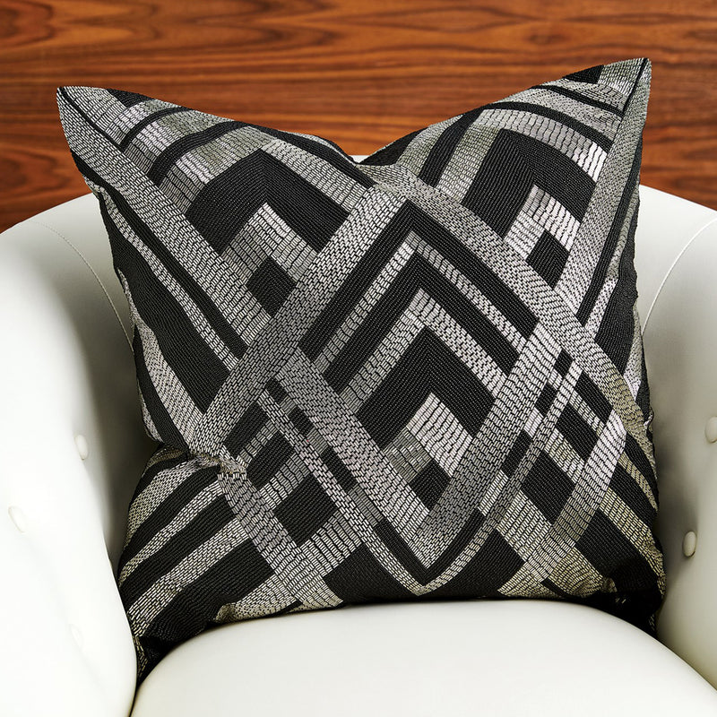 Global Views Woven Line Throw Pillow