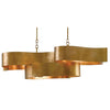 Currey & Co Grand Lotus Oval Chandelier