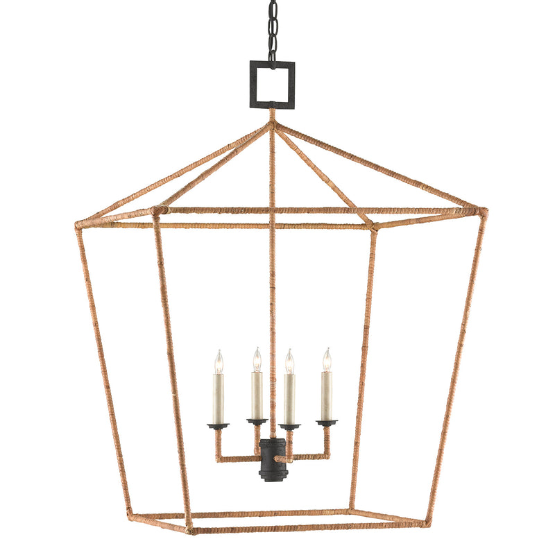 Currey & Co Denison Rattan Lantern