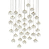 Currey & Co Crystal Bud 36-Light Multi-Drop Pendant