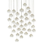 Currey & Co Crystal Bud 36-Light Multi-Drop Pendant