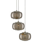 Currey & Co Pepper 3-Light Multi-Drop Pendant