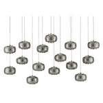 Currey & Co Pepper Rectangular 15-Light Multi-Drop Pendant