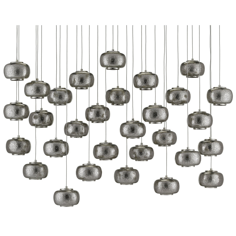 Currey & Co Pepper 30-Light Multi-Drop Pendant