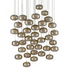 Currey & Co Pepper 36-Light Multi-Drop Pendant