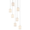 Currey & Co Dove 7-Light Multi-Drop Pendant