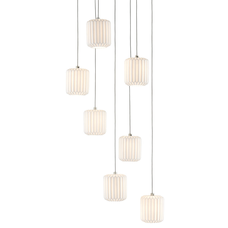 Currey & Co Dove 7-Light Multi-Drop Pendant