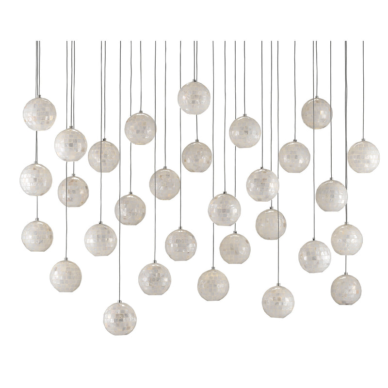 Currey & Co Finhorn 30-Light Multi-Drop Pendant