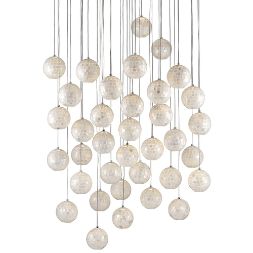 Currey & Co Finhorn 36-Light Multi-Drop Pendant