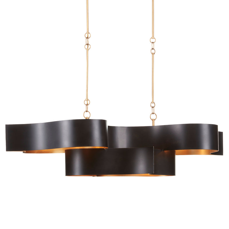 Currey & Co Grand Lotus Oval Chandelier