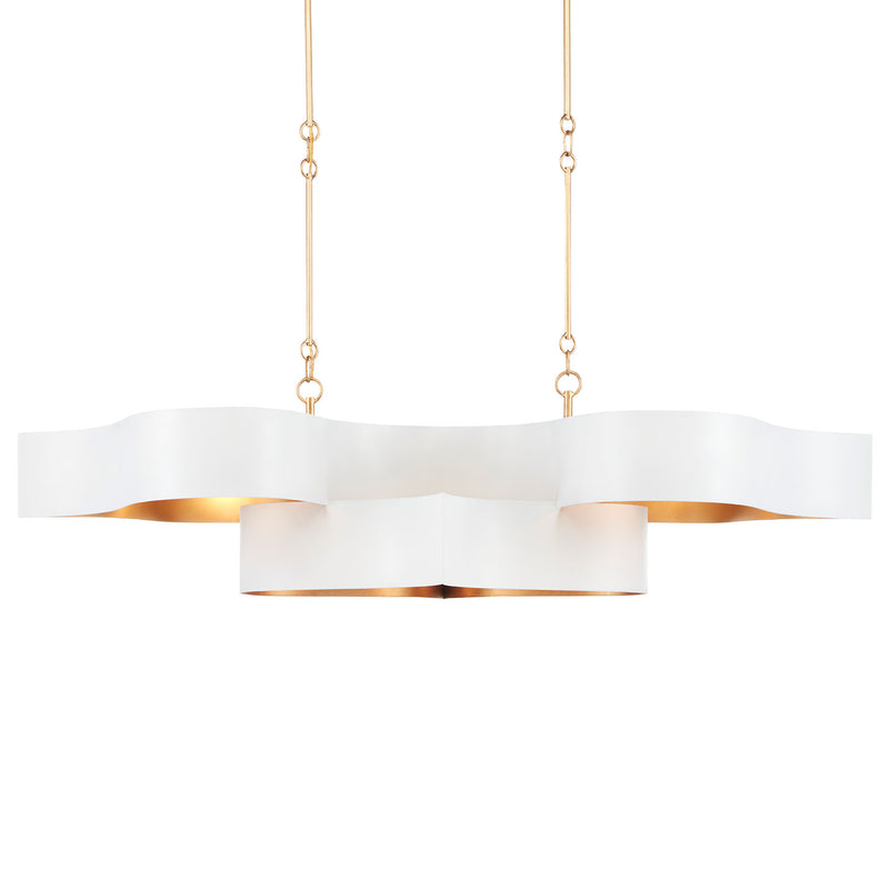 Currey & Co Grand Lotus Oval Chandelier