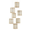 Currey & Co Daze 7-Light Multi-Drop Pendant