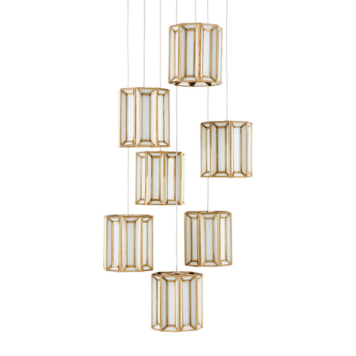 Currey & Co Daze 7-Light Multi-Drop Pendant