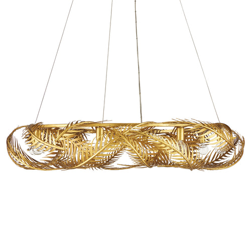 Aviva Stanoff for Currey & Co Queenbee Palm Ring Chandelier - Final Sale