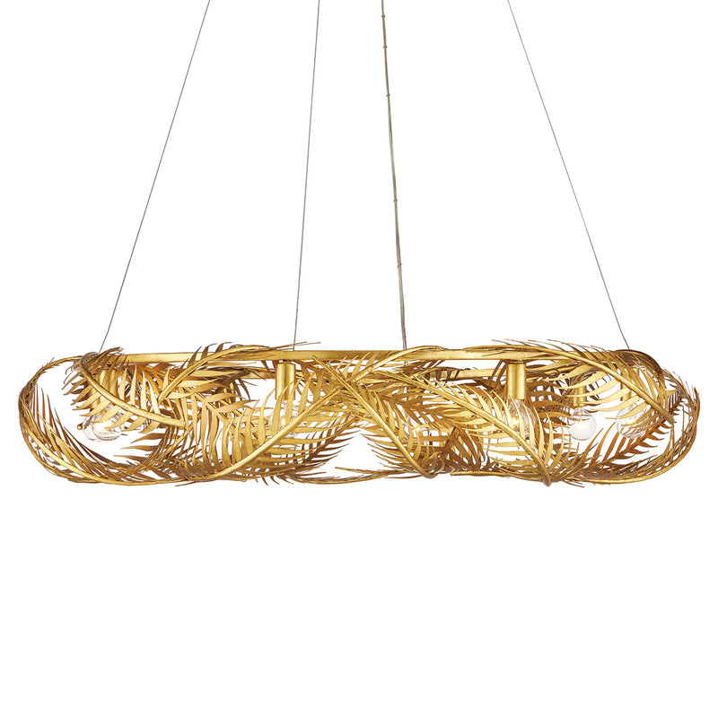 Aviva Stanoff for Currey & Co Queenbee Palm Ring Chandelier - Final Sale