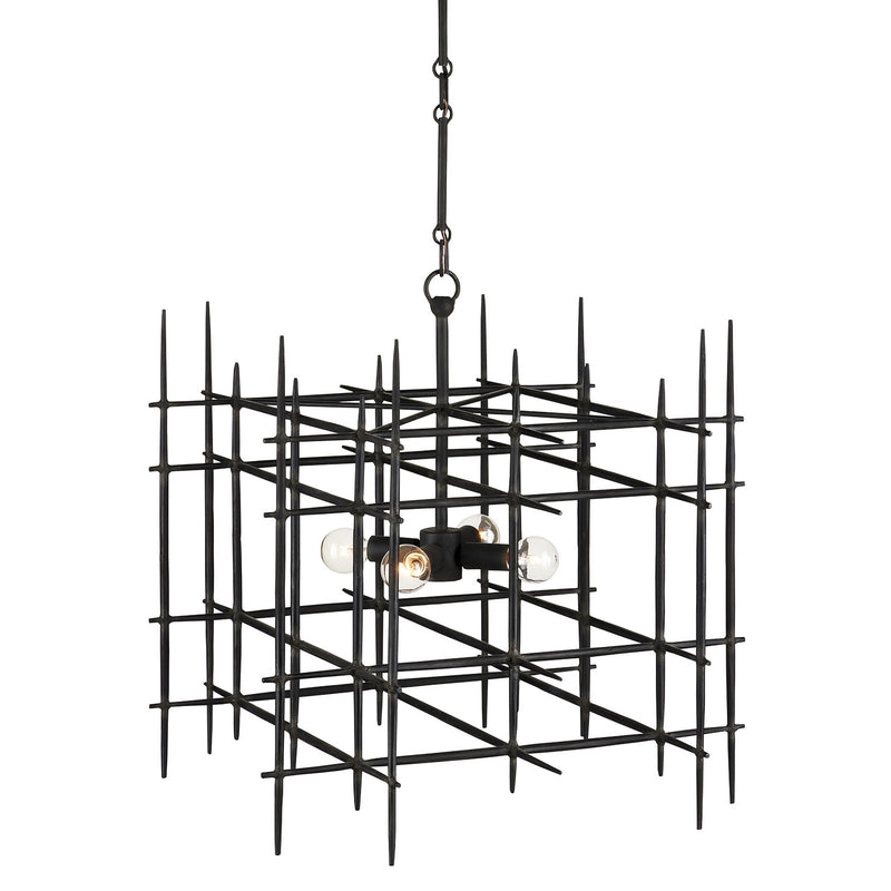 Currey & Co Steelhouse Chandelier - Final Sale