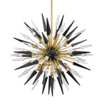 Hudson Valley Lighting Sparta Clear & Black Glass Chandelier