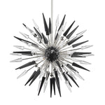 Hudson Valley Lighting Sparta Clear & Black Glass Chandelier