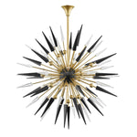 Hudson Valley Lighting Sparta Clear & Black Glass Chandelier