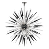 Hudson Valley Lighting Sparta Clear & Black Glass Chandelier