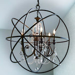 Crystorama Solaris 9219 6-Light Sphere Chandelier