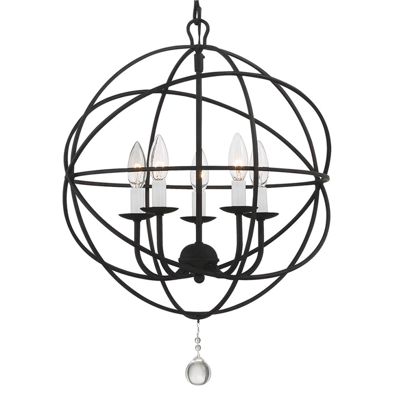 Crystorama Solaris 5-Light Mini Chandelier