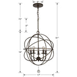 Crystorama Solaris 5-Light Mini Chandelier