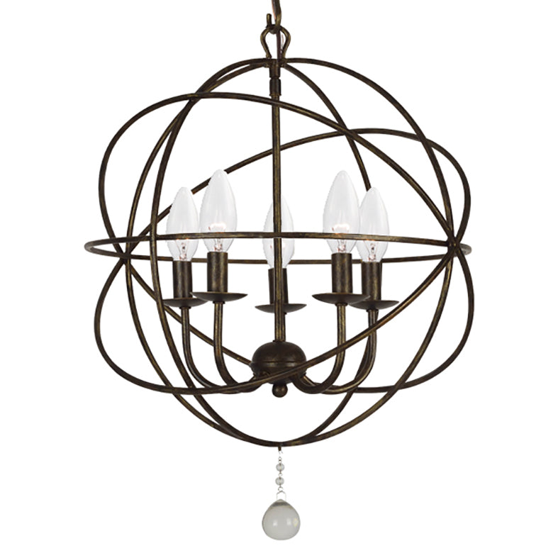 Crystorama Solaris 5-Light Mini Chandelier