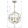 Crystorama Solaris 5-Light Mini Chandelier