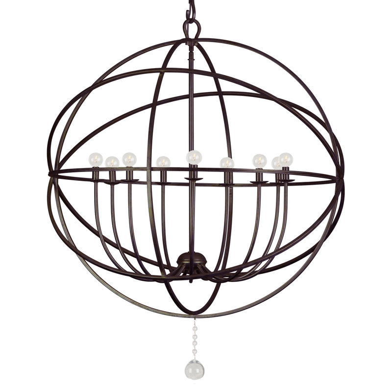 Crystorama Solaris 9-Light Sphere Chandelier