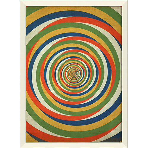 Color Spiraling Framed Print