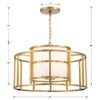 Brian Patrick Flynn For Crystorama Hulton 5-Light Chandelier