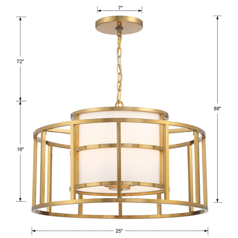 Brian Patrick Flynn For Crystorama Hulton 5-Light Chandelier