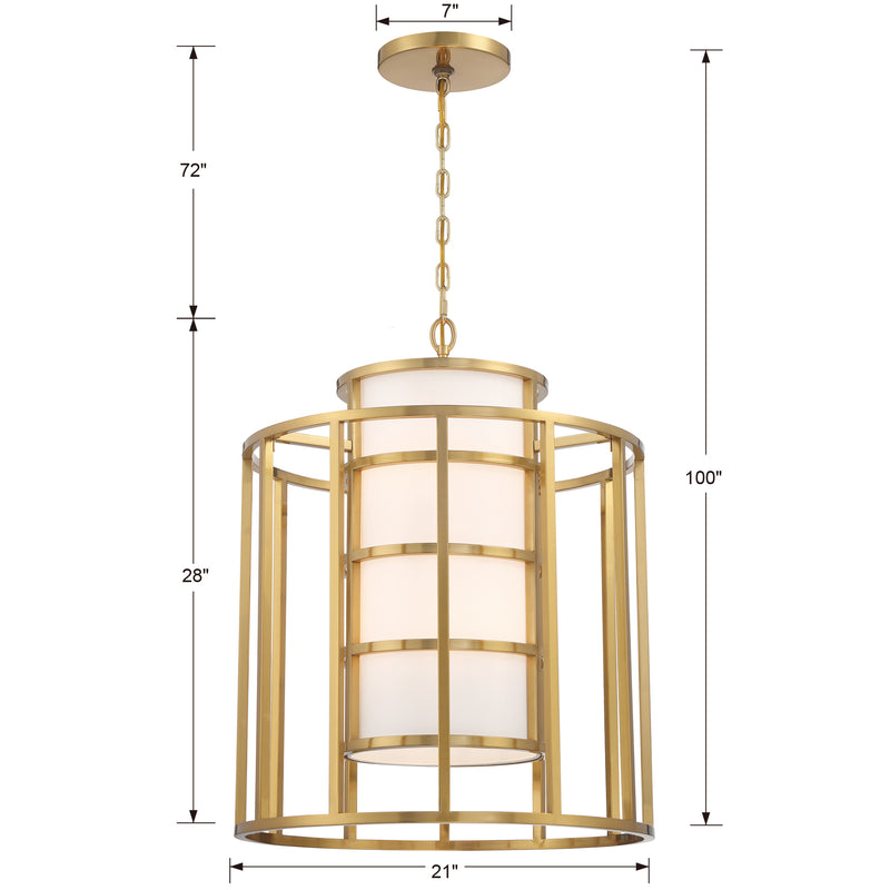 Brian Patrick Flynn For Crystorama Hulton 6-Light Chandelier