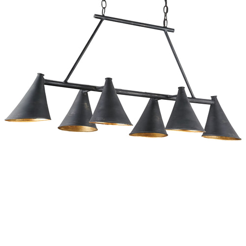 Currey & Co Culpepper Rectangular Chandelier