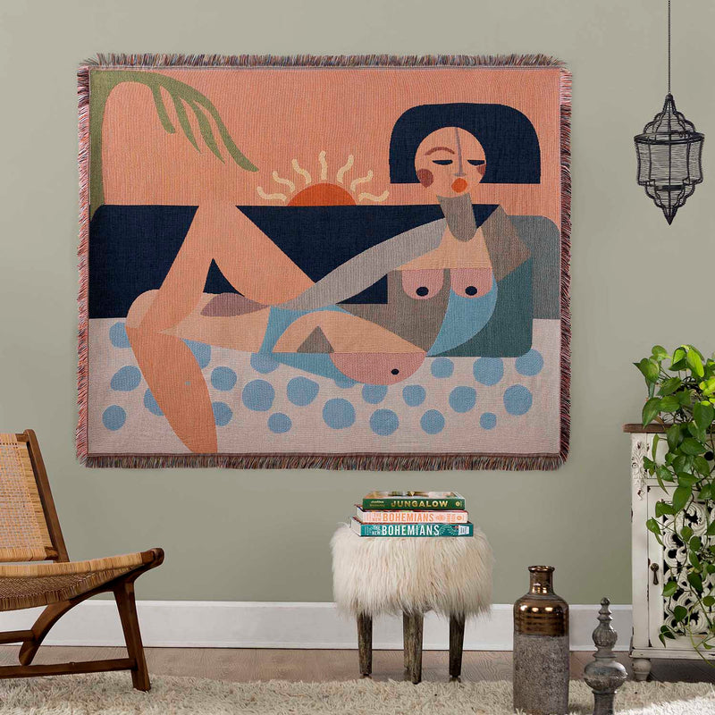 Justina Blakeney Nude Beach Throw Blanket