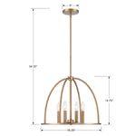 Crystorama Abbott 4-Light Chandelier