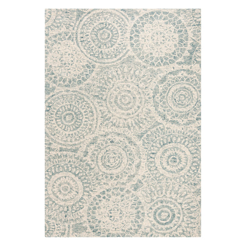 Alta Medallion Blue Hand Tufted Rug