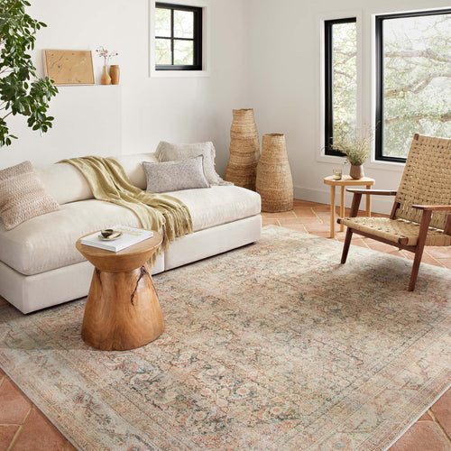 Loloi II Adrian Natural/Apricot Power Loomed Rug