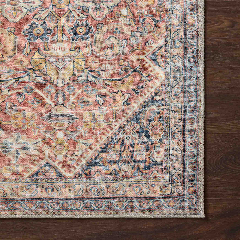 Loloi II Adrian Rust/Denim Power Loomed Rug