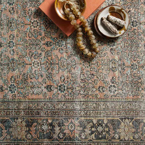 Loloi II Adrian Terracotta/Multi Power Loomed Rug