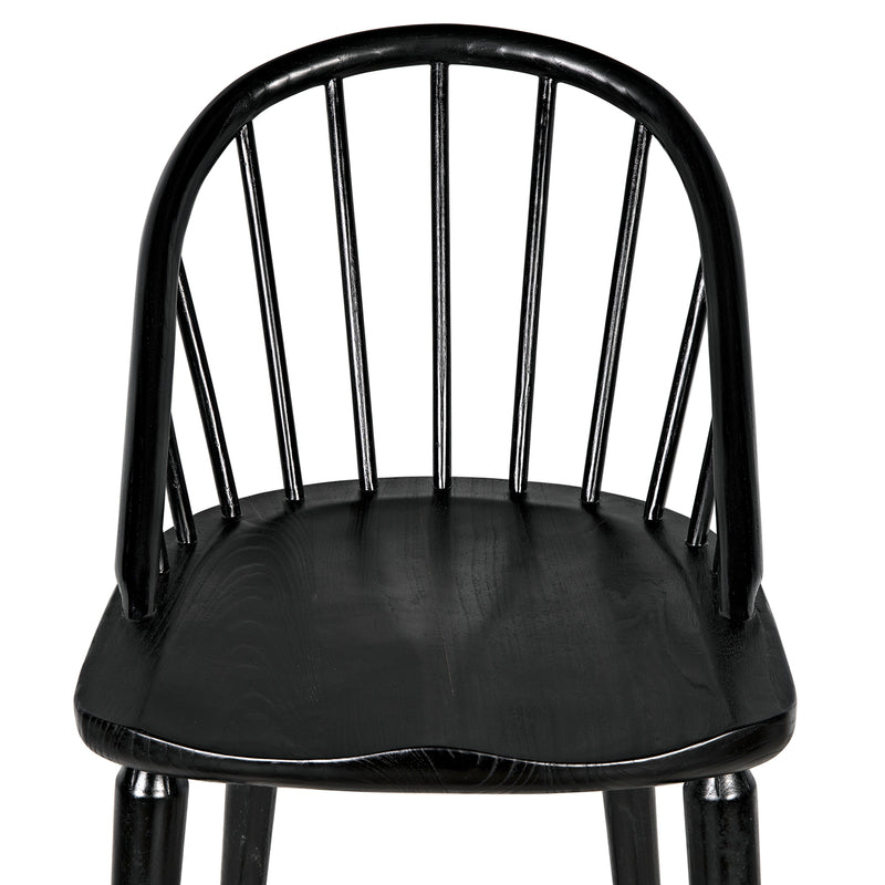 Noir Gloster Bar Chair