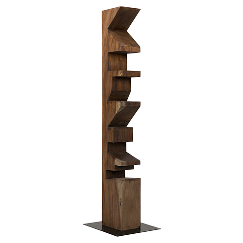 Noir Totem Statue Bookshelf