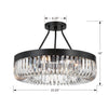 Crystorama Alister Semi Flush Ceiling Mount