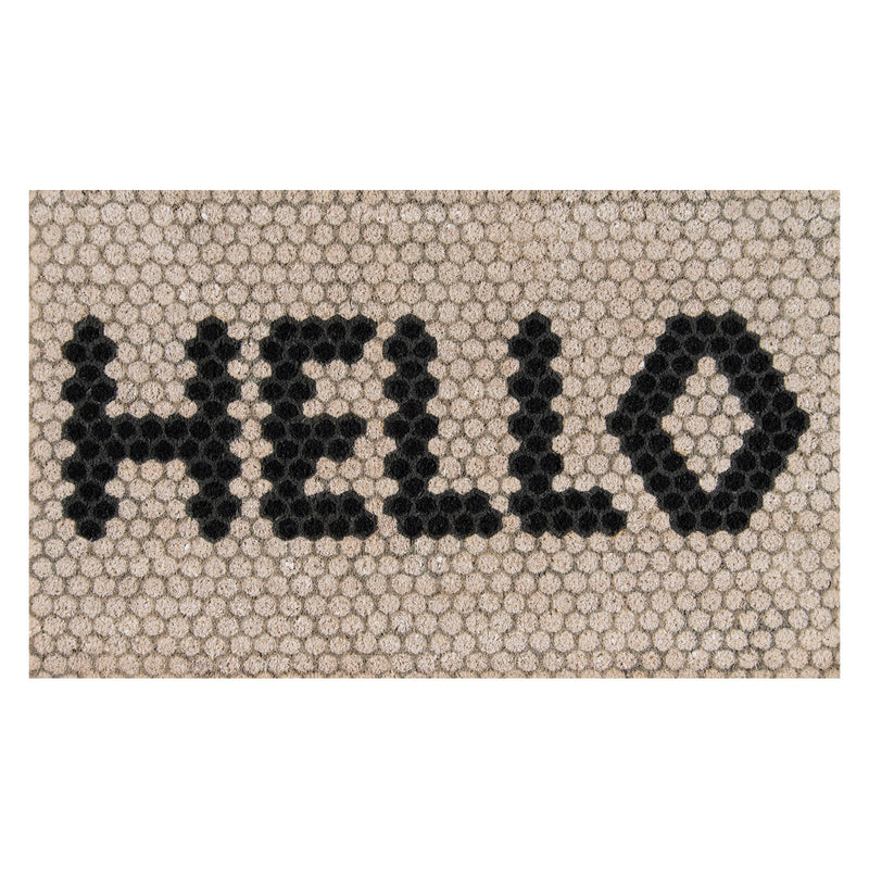 Hello Hex Door Mat